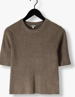 bruine object trui objelva 2/4 re o-neck knit