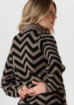 bruine object trui objray l/s knit rollneck