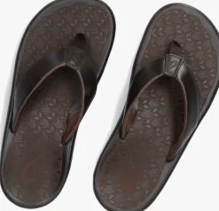 bruine olukai teenslippers ilikai