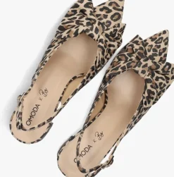 bruine omoda atelier slingbacks x bo - bow