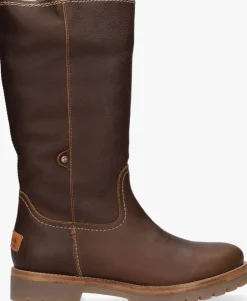 bruine panama jack hoge laarzen bambina