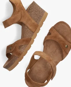bruine panama jack sandalen vila