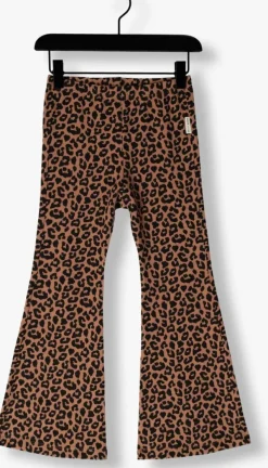 bruine petit blush flared broek bowie flared pants