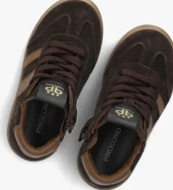 bruine pinocchio hoge sneakers p1253
