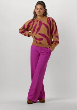 bruine pom amsterdam trui pullover - feathers sparkle