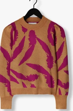 bruine pom amsterdam trui pullover - feathers sparkle