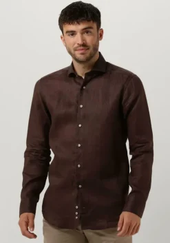 bruine porto milano klassiek overhemd lagos