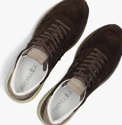 bruine premiata lage sneakers mick