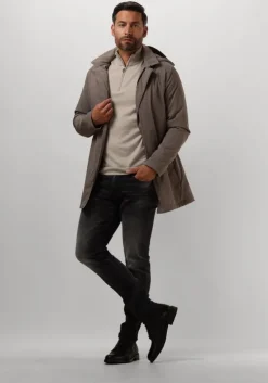 bruine profuomo parka's outerw rainc mgnt lng