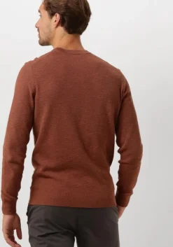 bruine profuomo trui pullover crew neck