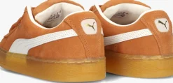 bruine puma lage sneakers suede xl jr