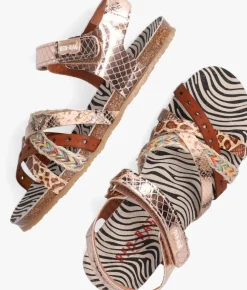 bruine red-rag platte sandalen 19272