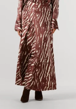 bruine rouge edit midirok roushiana hw printed midi skirt