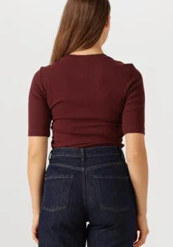 bruine rouge edit t-shirt rouhelena 2/4 o-neck tee