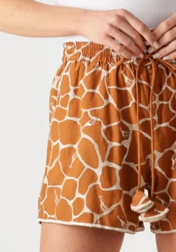 bruine scarlett poppies korte broek kosos shorts