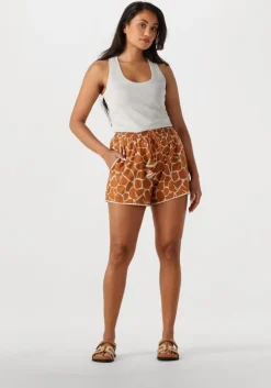 bruine scarlett poppies korte broek kosos shorts