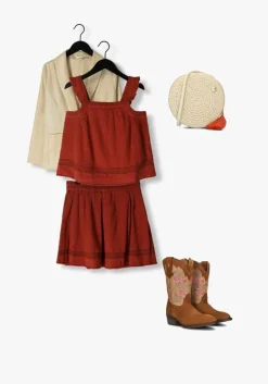 bruine scotch & soda top lace detail crinkle cotton tank