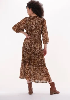 bruine second female maxi jurk nutmeg dress