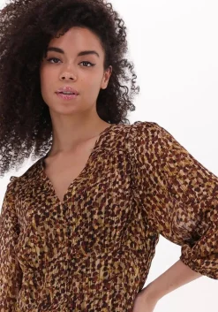 bruine second female maxi jurk nutmeg dress