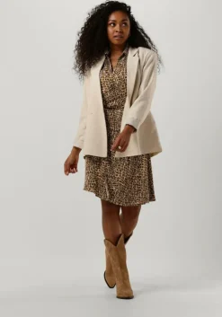 bruine second female mini jurk poline wrap dress