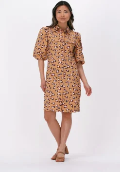 bruine second female mini jurk kalma new dress