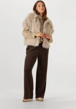 bruine selected femme broeken slftenny relaxed pants