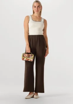 bruine selected femme broeken slftenny relaxed pants