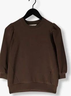 bruine selected femme t-shirt slftenny 3/4 sweat top