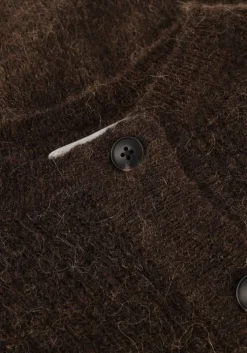 bruine selected femme vest slflulu ls knit short cardigan