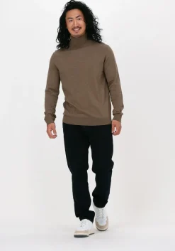 bruine selected homme coltrui slhberg roll neck noos