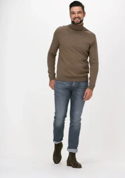 bruine selected homme coltrui slhberg roll neck noos