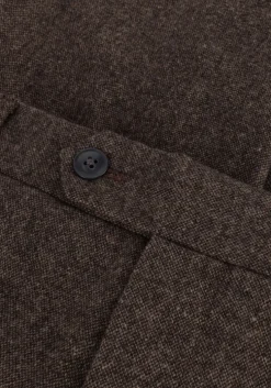 bruine selected homme pantalon slhslim-reed wool trs