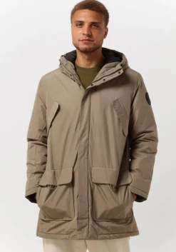 bruine selected homme parka's slhhector jkt b