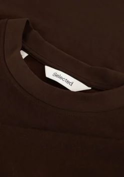 bruine selected homme t-shirt slhlooseoscar ss o-neck tee noos
