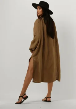 bruine semicouture midi jurk claralie