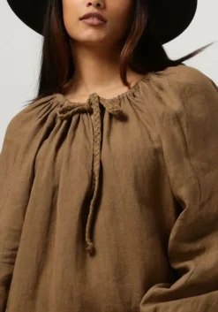 bruine semicouture midi jurk claralie