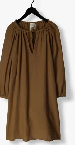 bruine semicouture midi jurk claralie