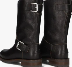 bruine shabbies biker boots alyd mia