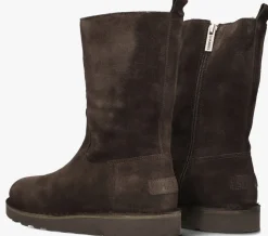 bruine shabbies enkelboots palissa mia high zip