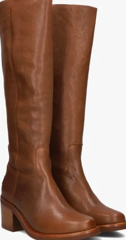 bruine shabbies hoge laarzen puk tuba