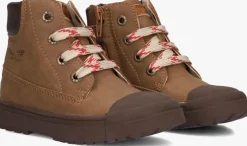 bruine shoesme hoge sneakers sw23w007