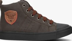 bruine shoesme hoge sneakers sh23w036