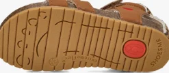 bruine shoesme platte sandalen bi25s006