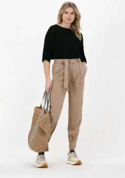 bruine simple pantalon woven pants hira struc
