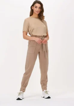 bruine simple pantalon woven pants hira struc