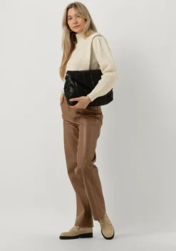 bruine sofie schnoor wijde broek trousers