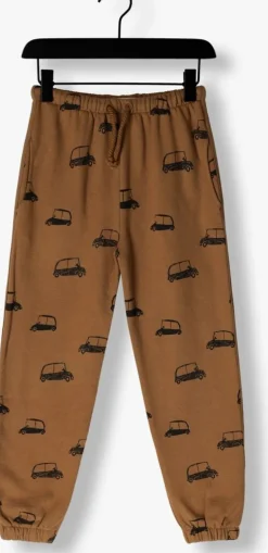 bruine sproet & sprout joggingbroek sweatpants oldtimer print