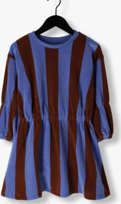 bruine sproet & sprout mini jurk dress terry stripes