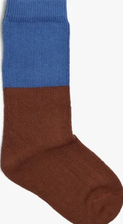 bruine sproet & sprout sokken socks colourblock brown