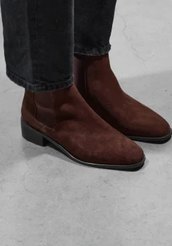 bruine stefano lauran chelsea boots botin plano